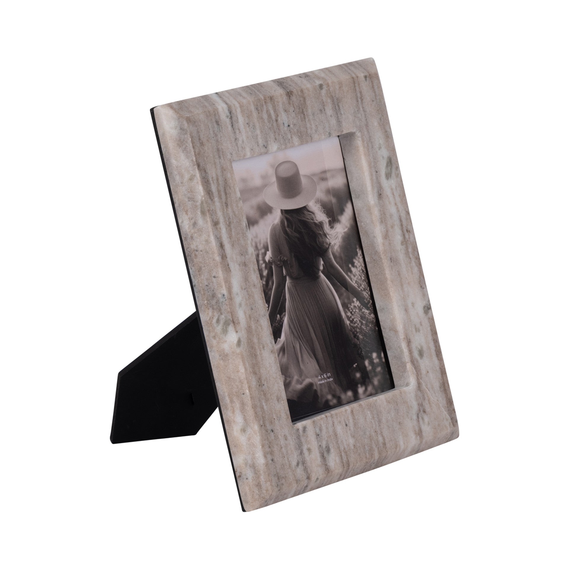 Curved Marble Photo Frame, Mocha*