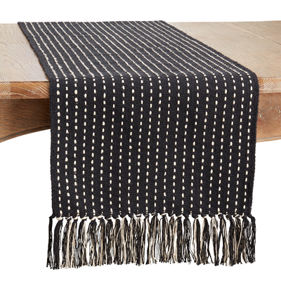 Stitched Fringe Runner