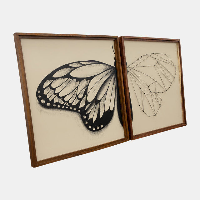 Hand Painted Butterfly In The Works