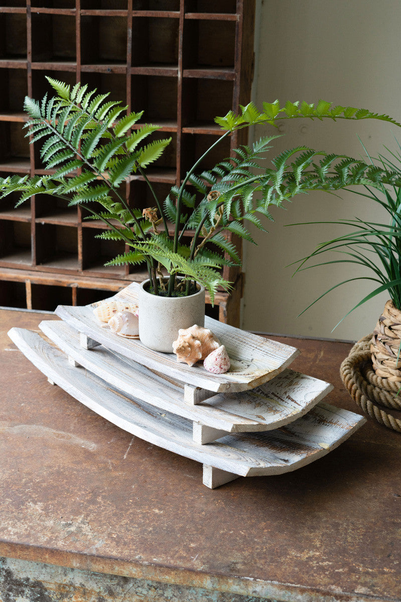 Curved Wooden Bowl