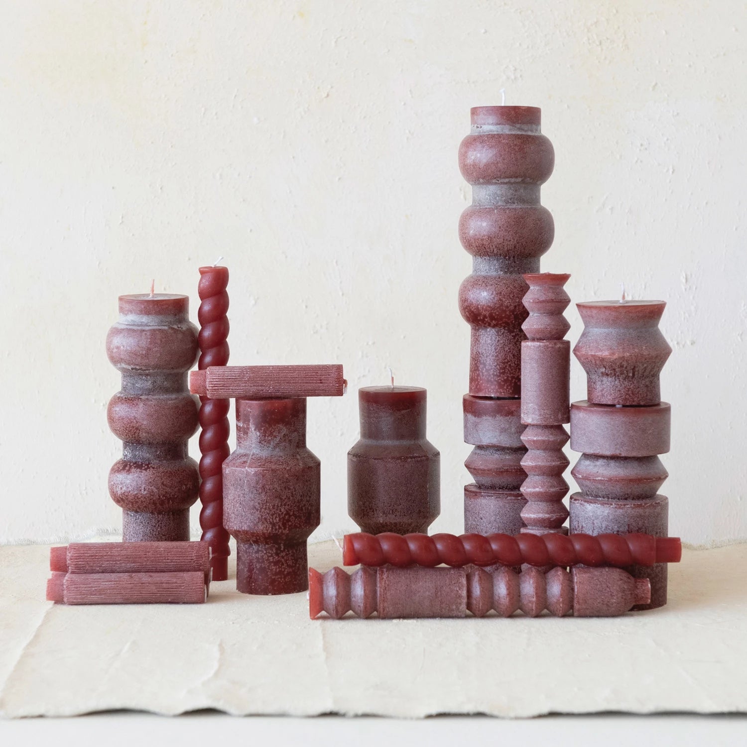 Cabernet 6" Unscented Totem Pillar Candle