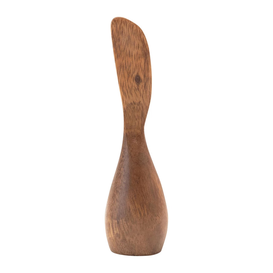 Natural Acacia Wood Standing Canape Knife