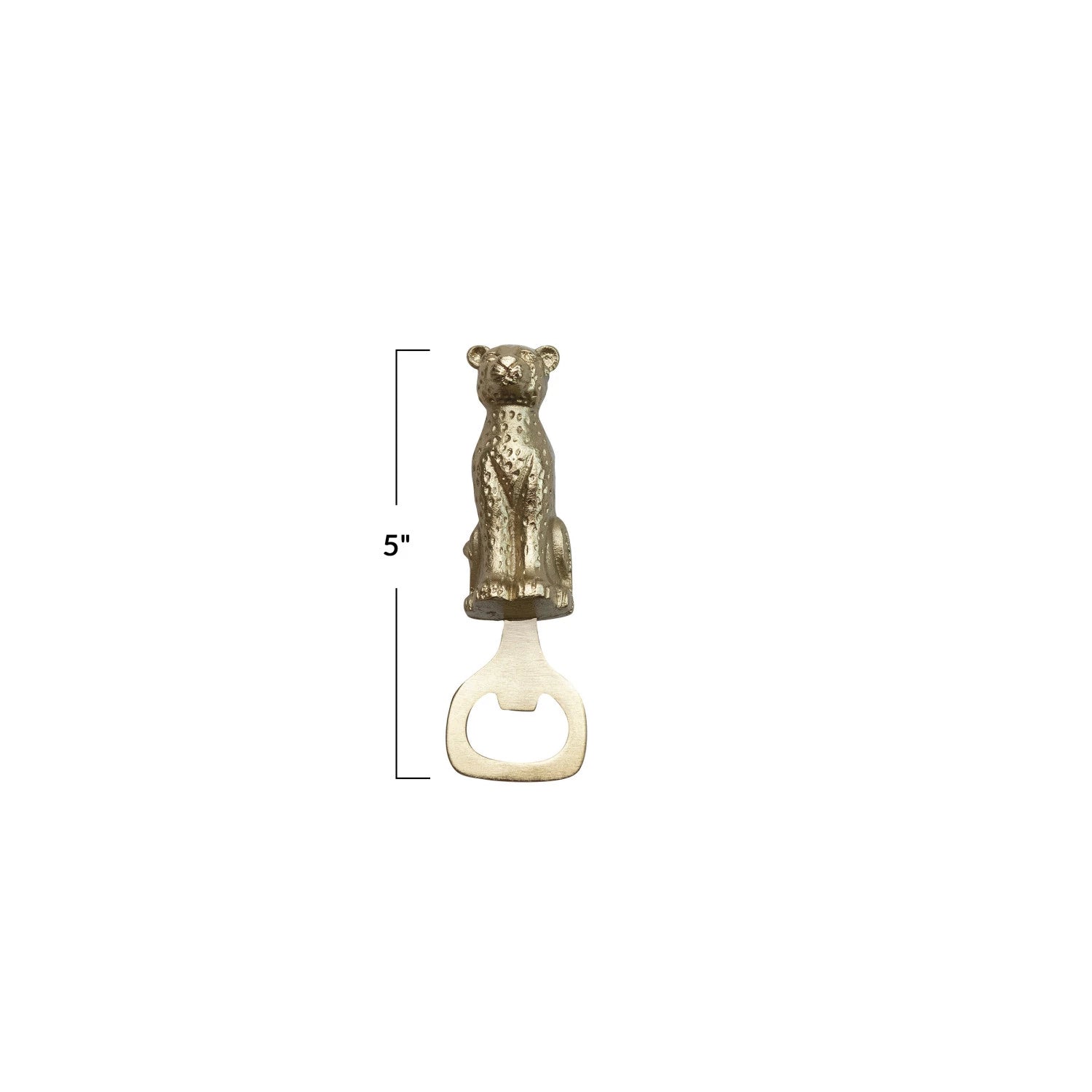 Gold Leopard Bottle Opener