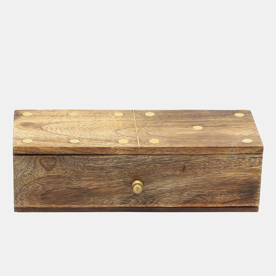 Wood Dominoes Set in Box