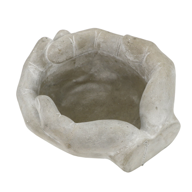 Helping Hands Concrete Planter