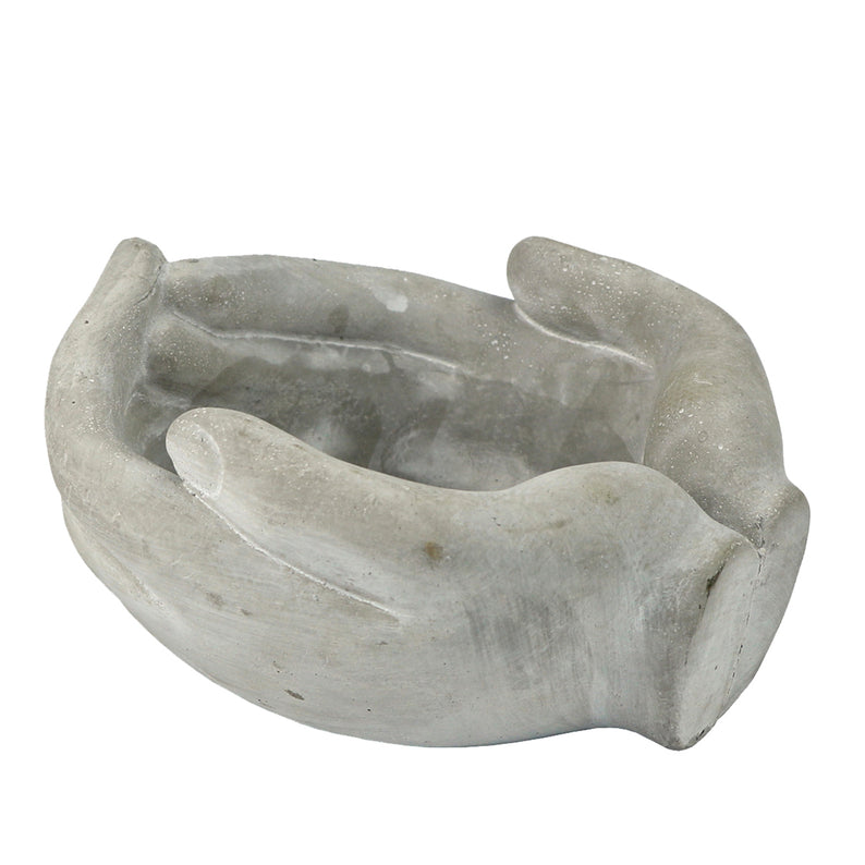 Helping Hands Concrete Planter
