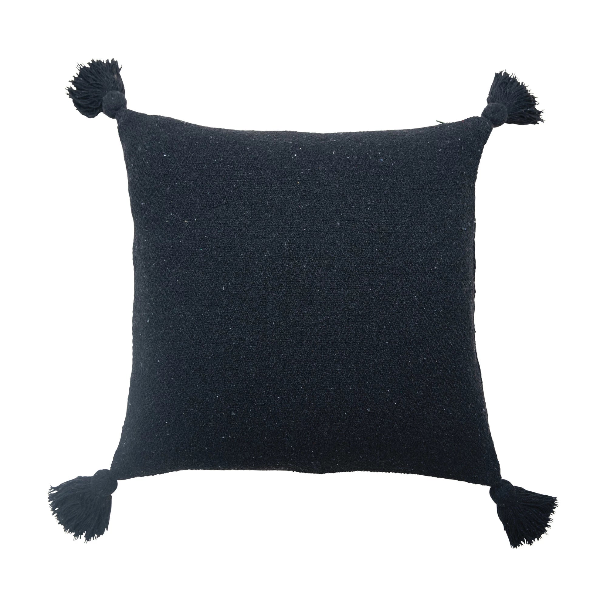 Black Recycled Cotton Pillow*