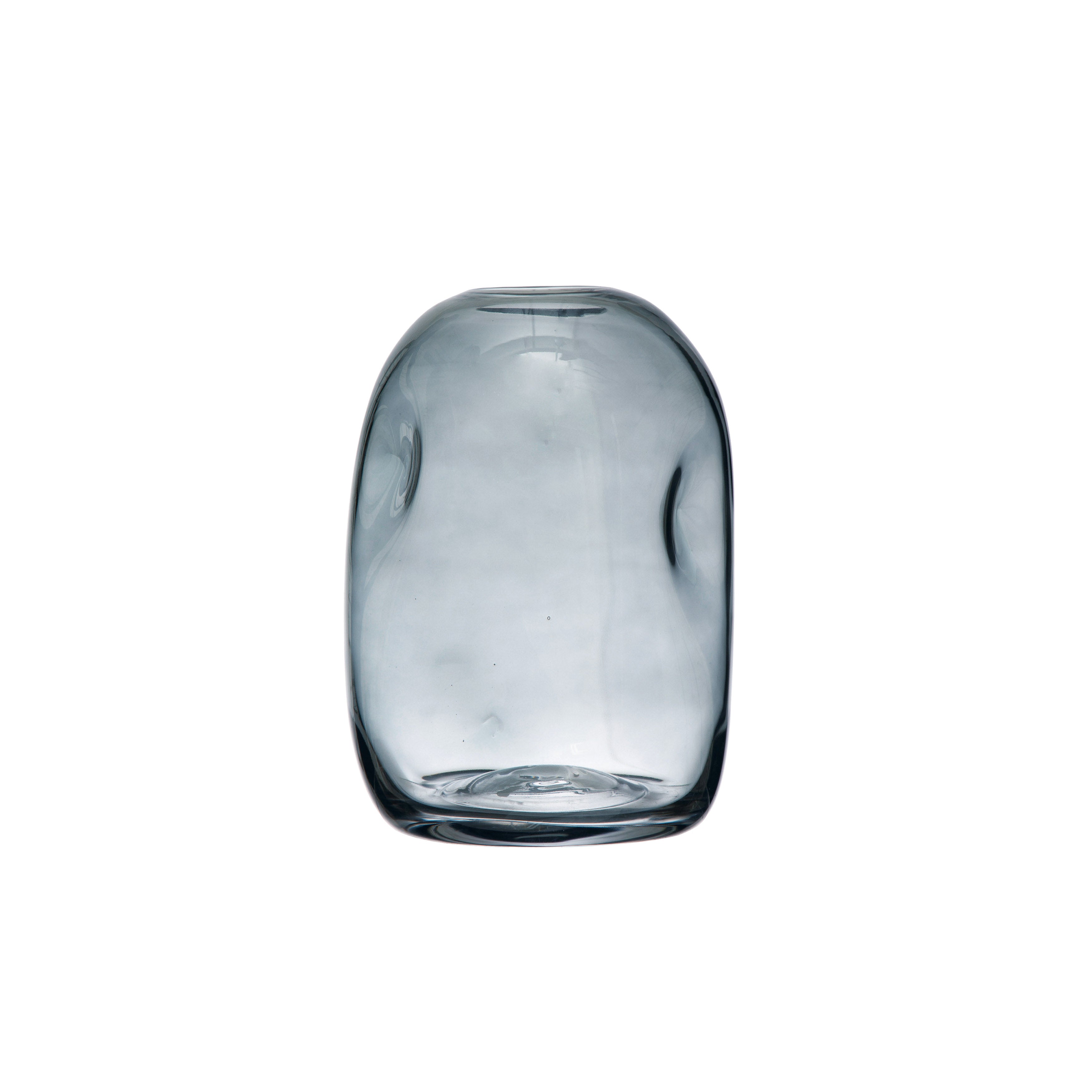 Organic Blue Glass Vase