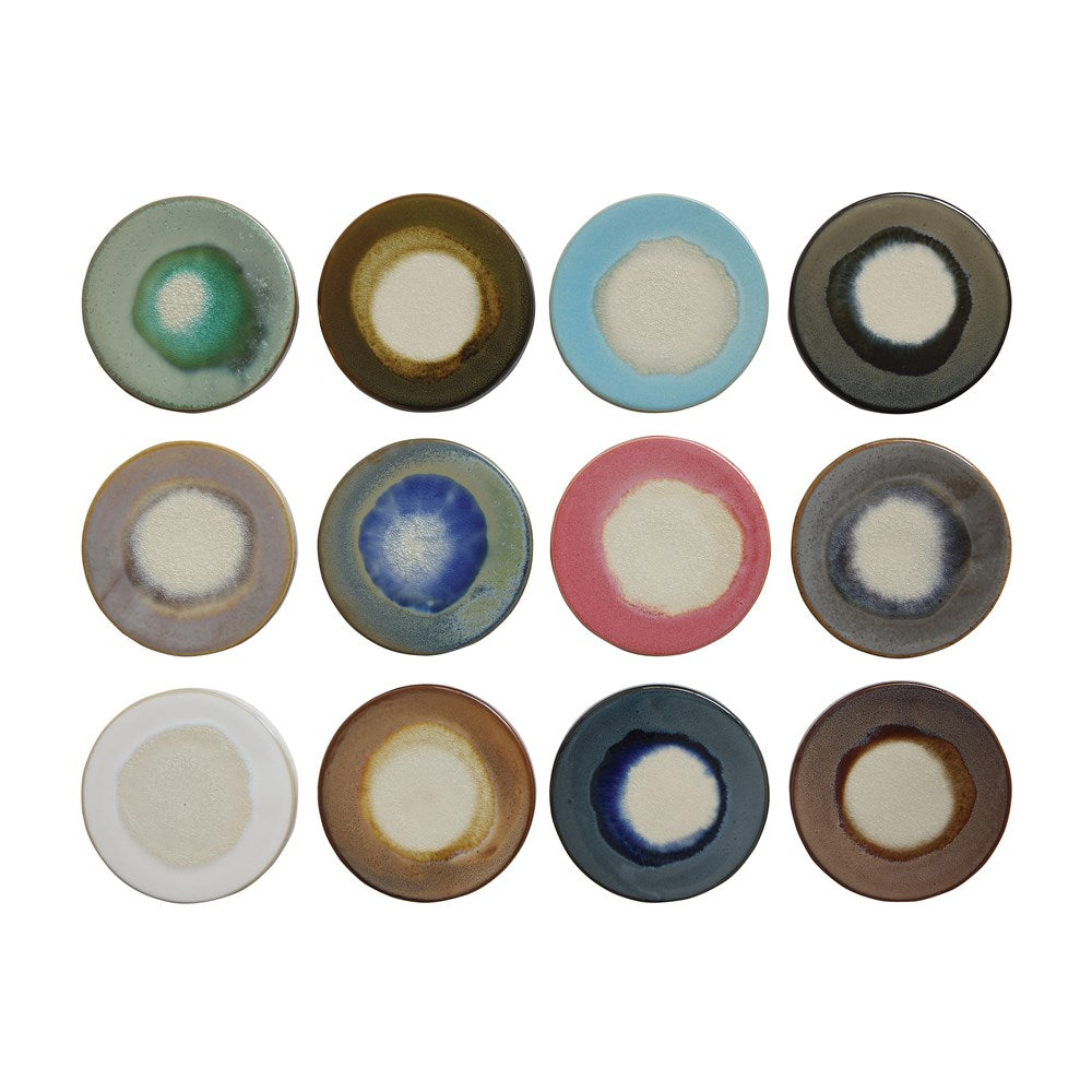 Round Reactive Glaze Coaster