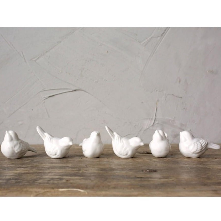 White Ceramic Bird