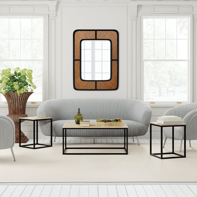 Chevron Coffee & Side Table Set/3