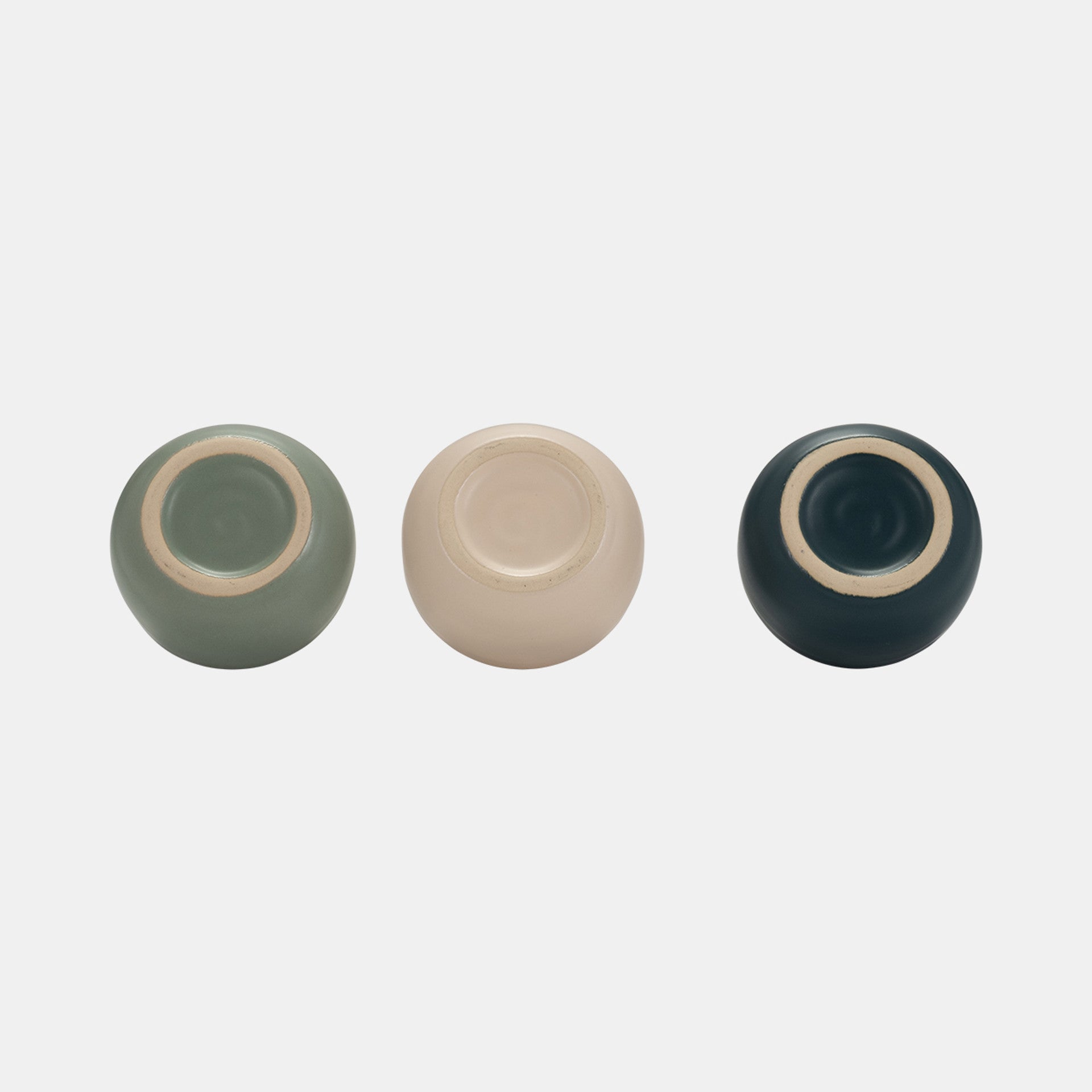 Matte Bud Vase, Teals & Greens