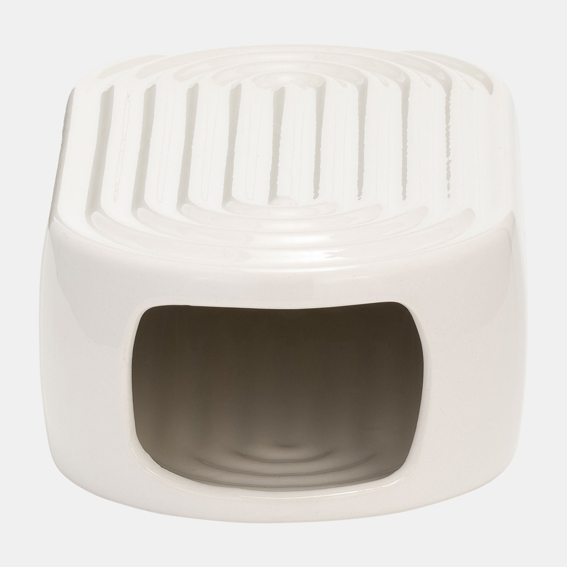 Oval Ridged Vase