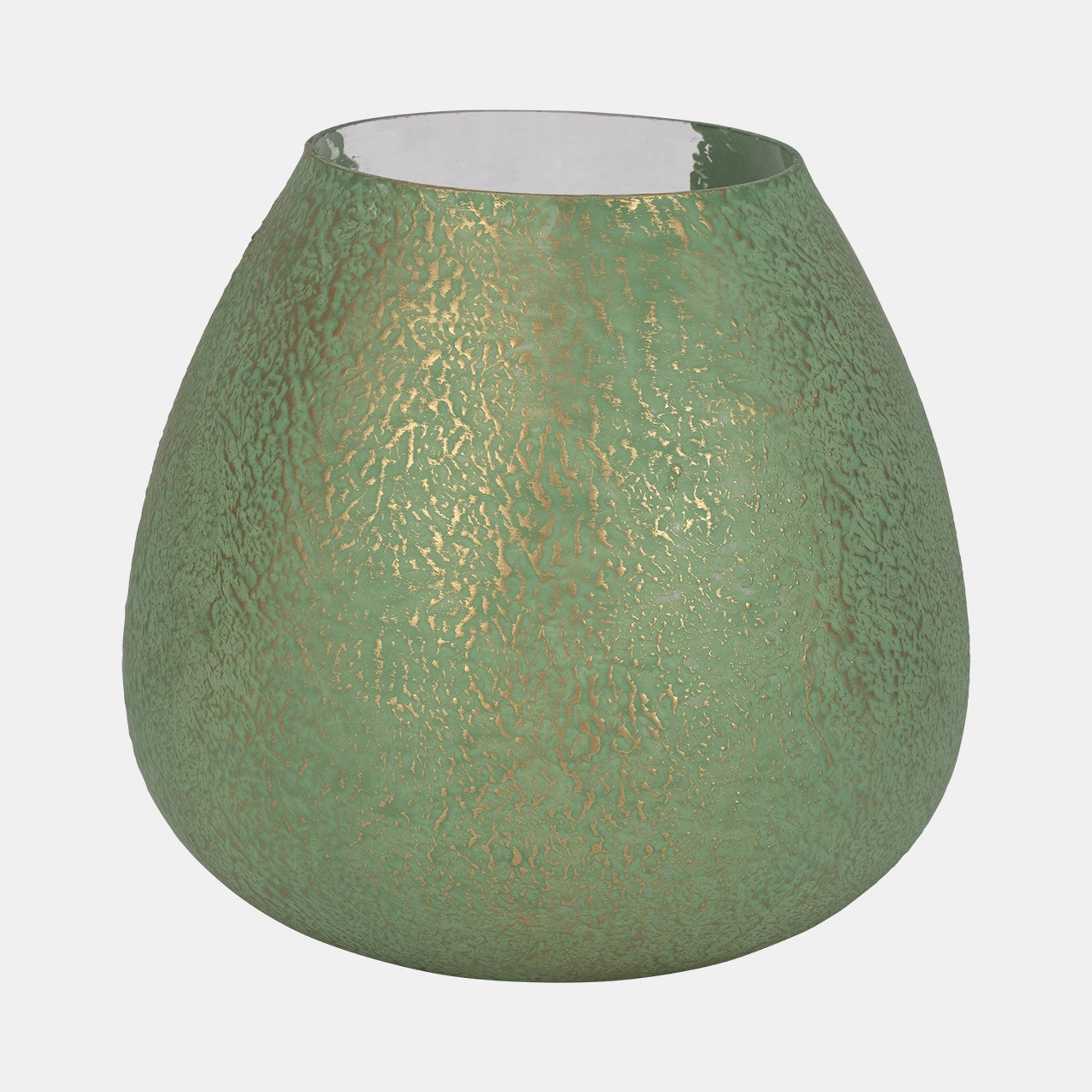 Glass Dipped Vase, Green*