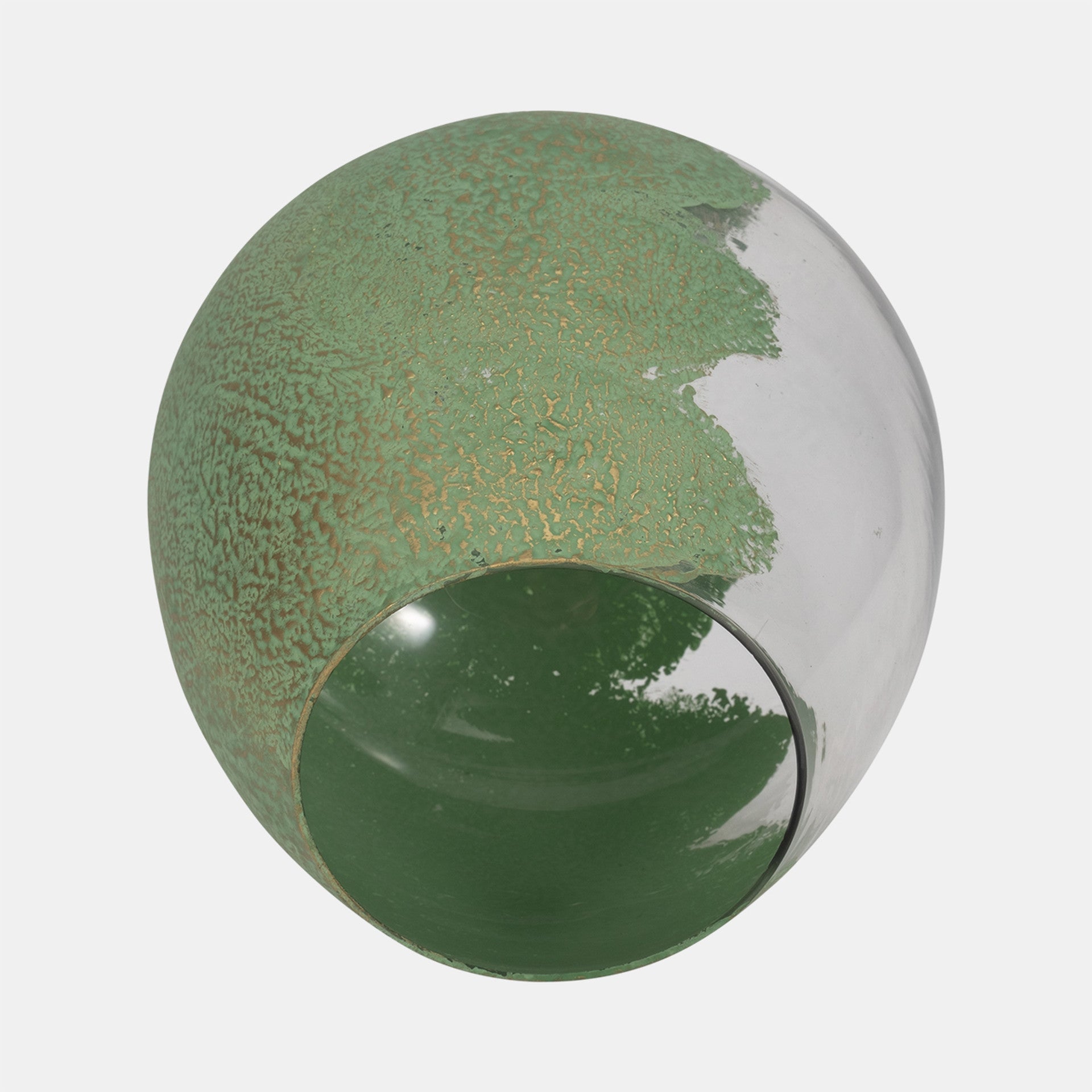 Glass Dipped Vase, Green*