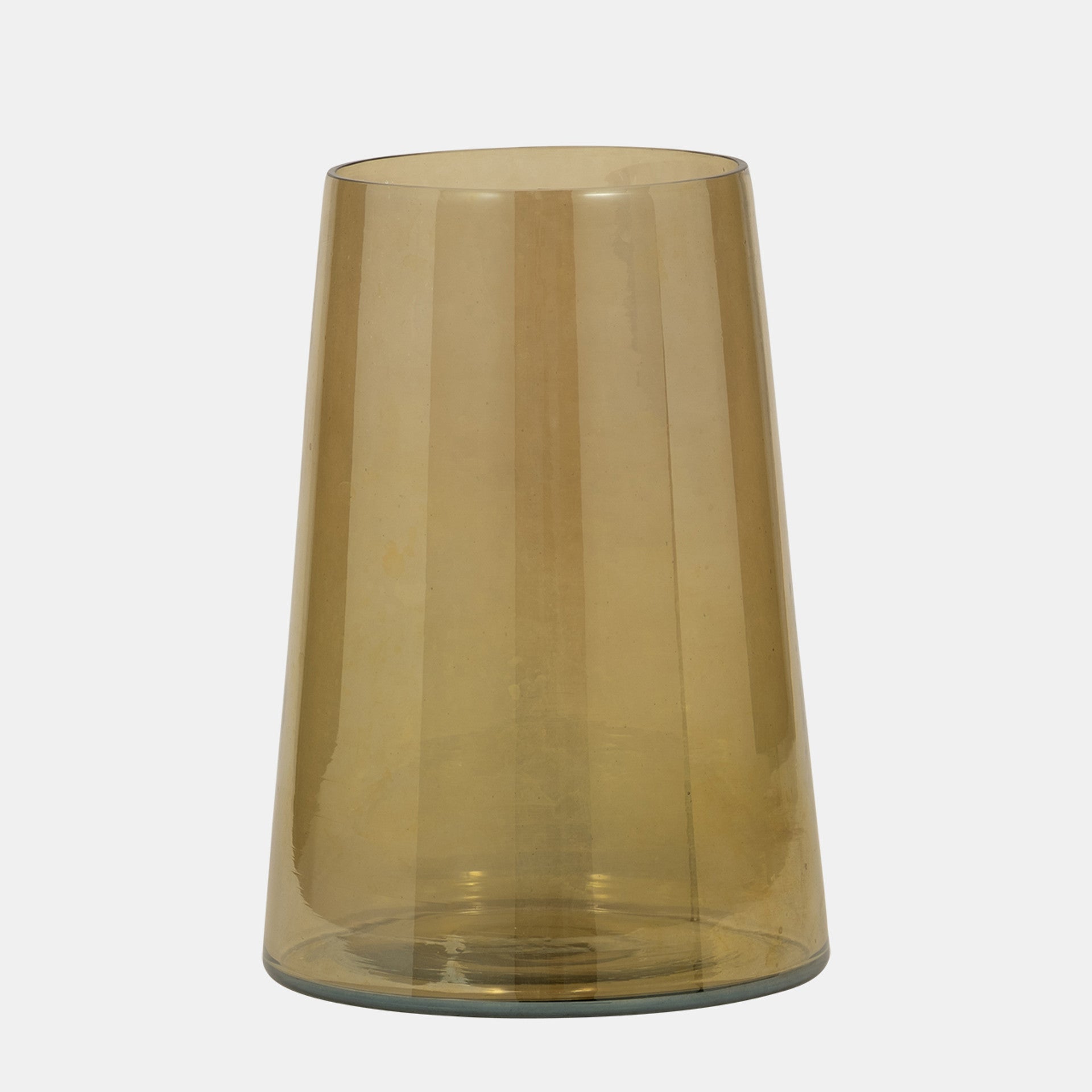Glass Luster Vase, Gold