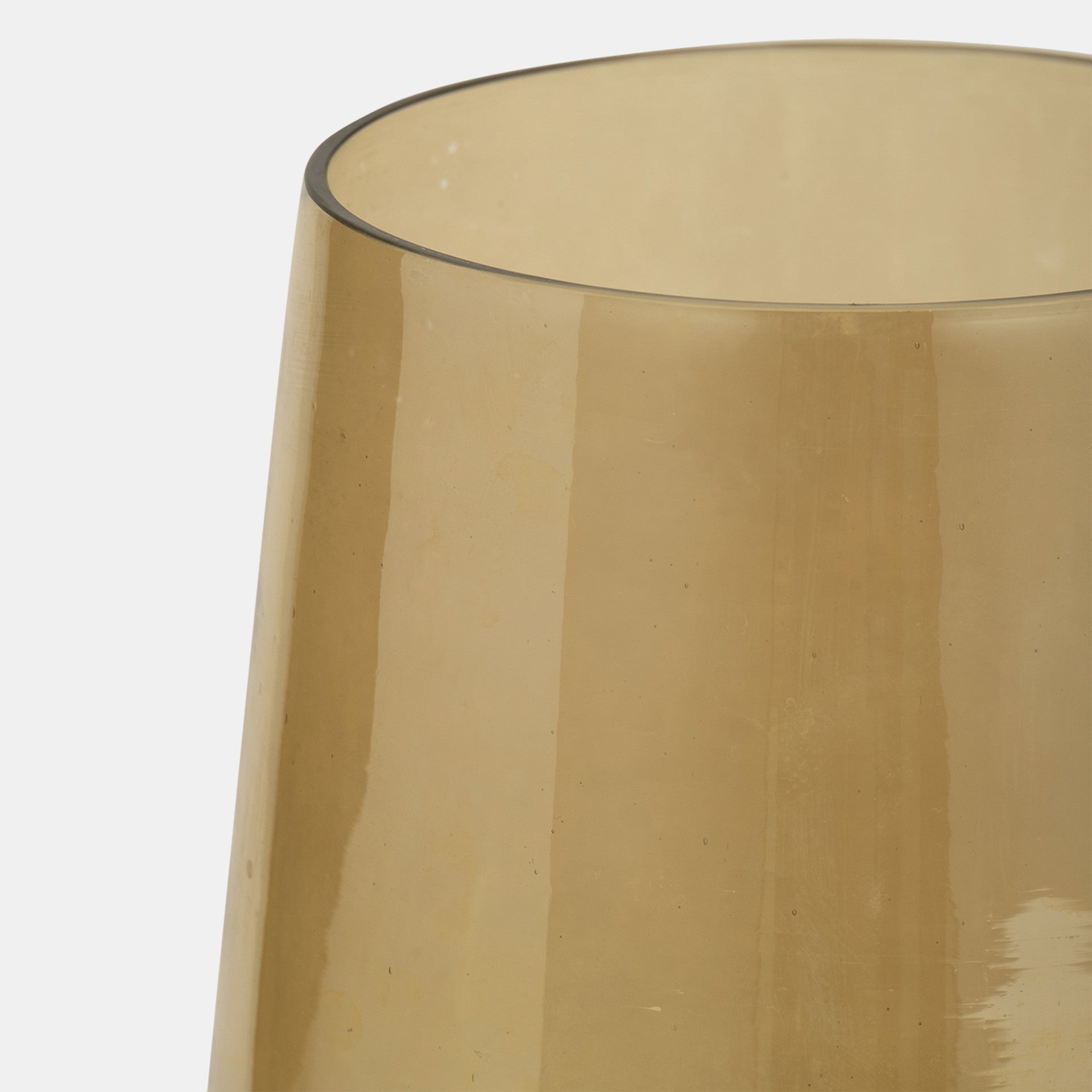 Glass Luster Vase, Gold