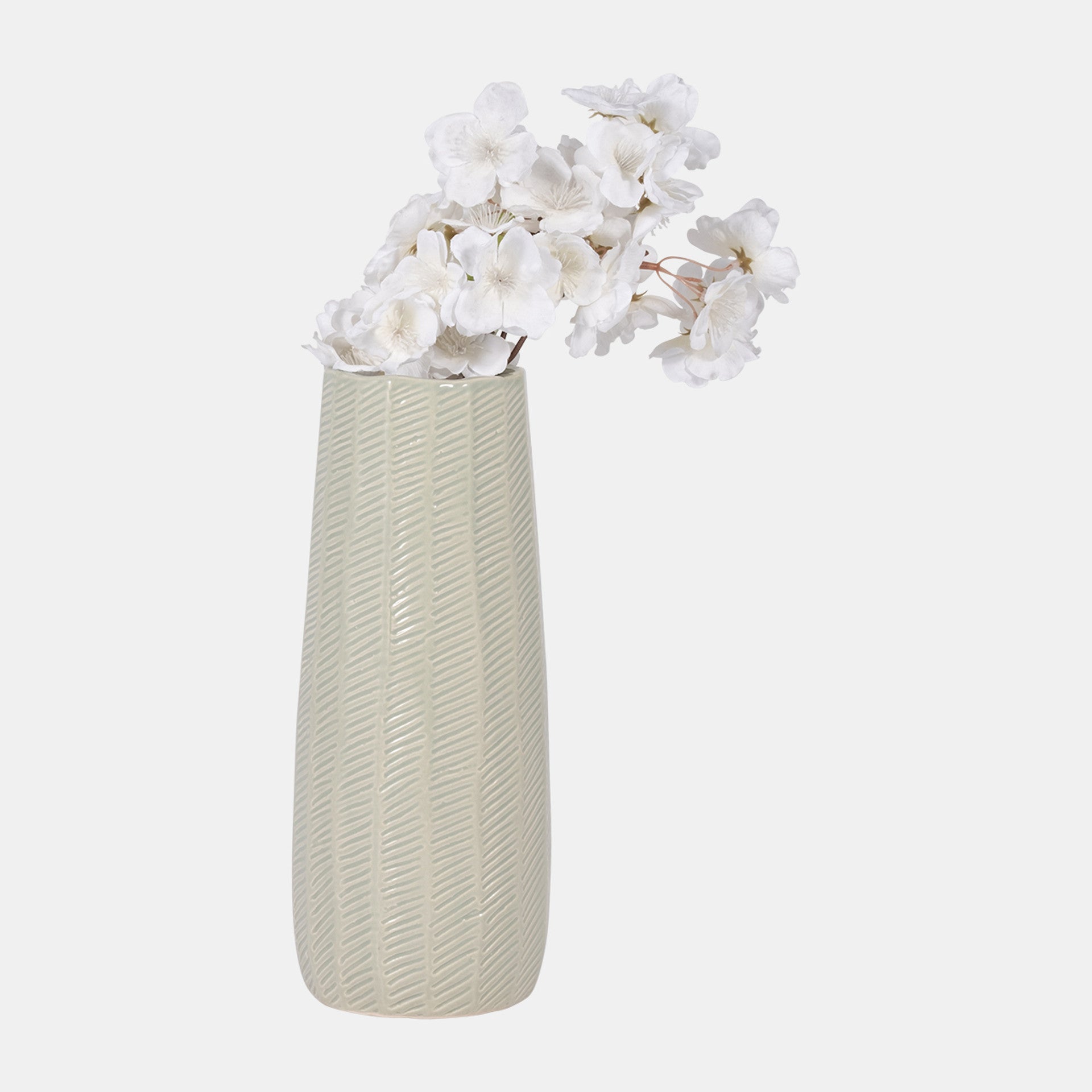 Etched Lines Cylinder Vase