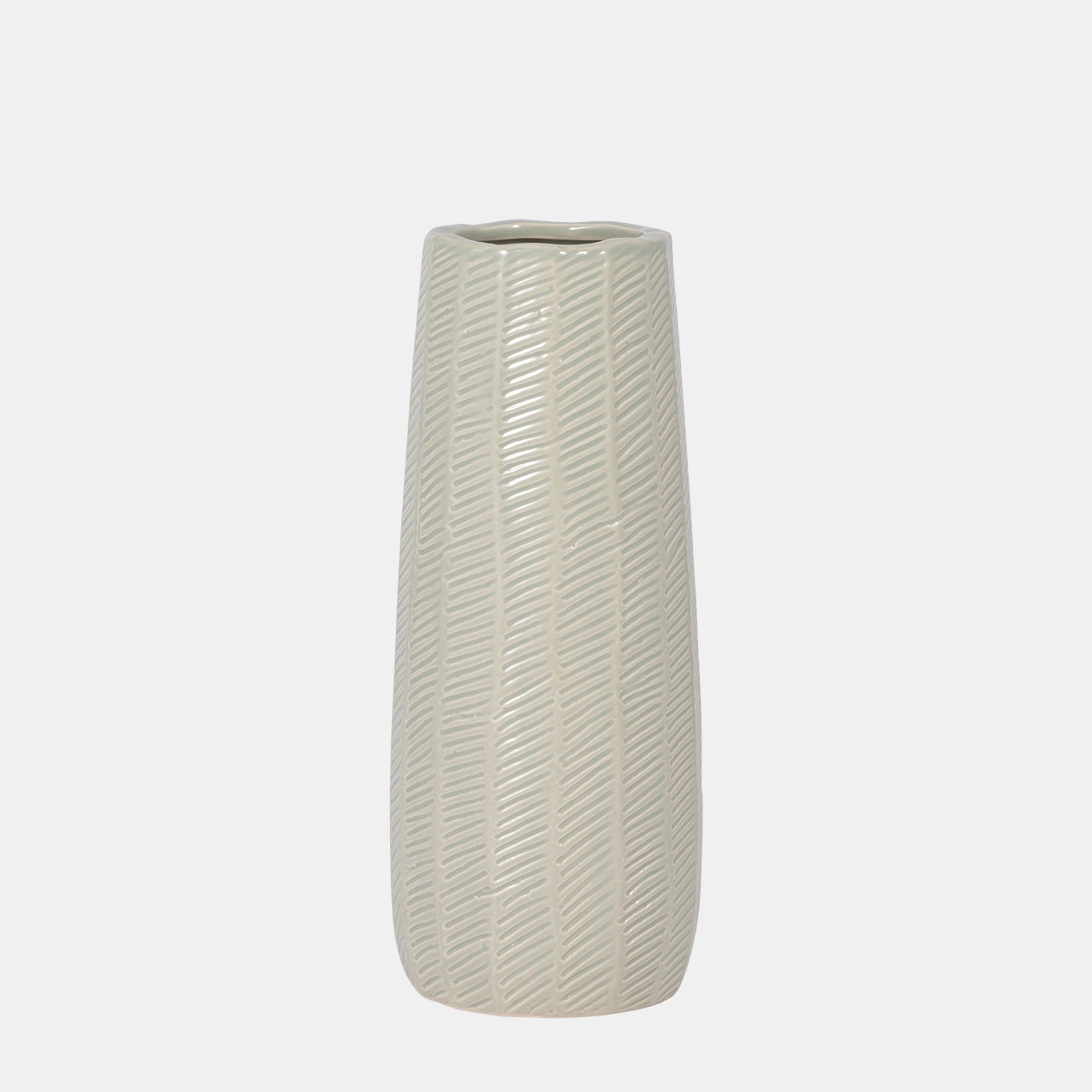 Etched Lines Cylinder Vase