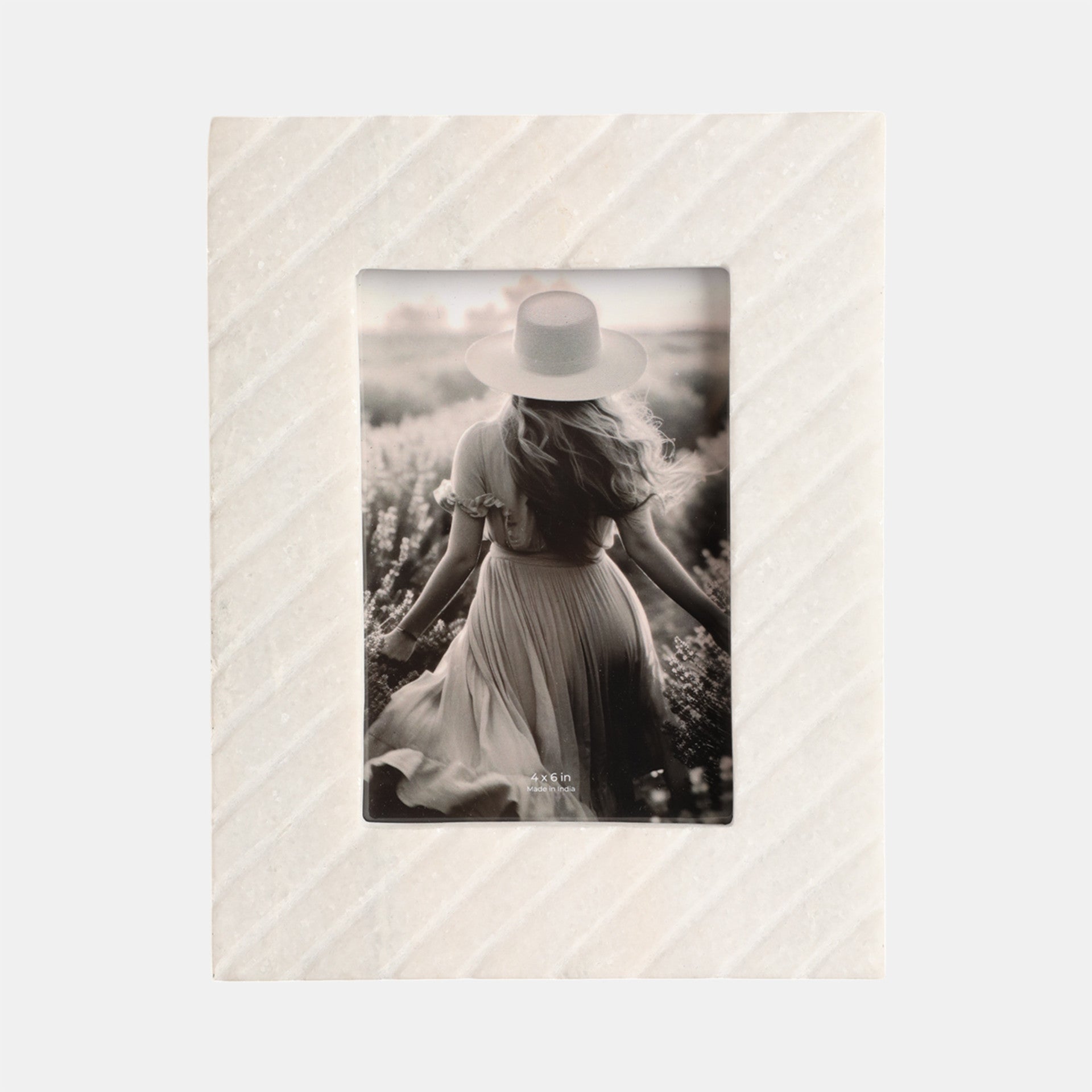 Marble Ridged Photo Frame