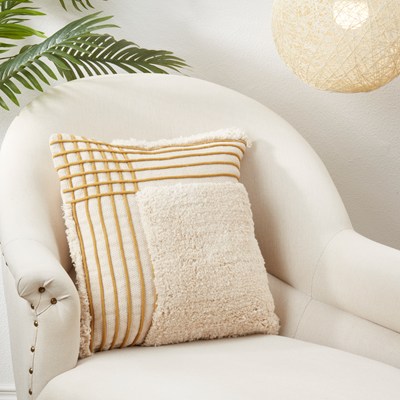 Tufted Crosshatch Pillow