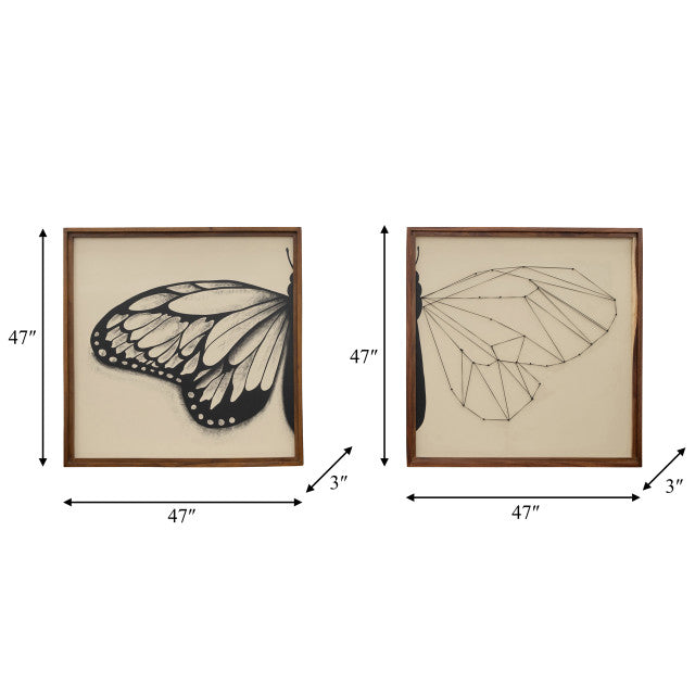 Hand Painted Butterfly In The Works