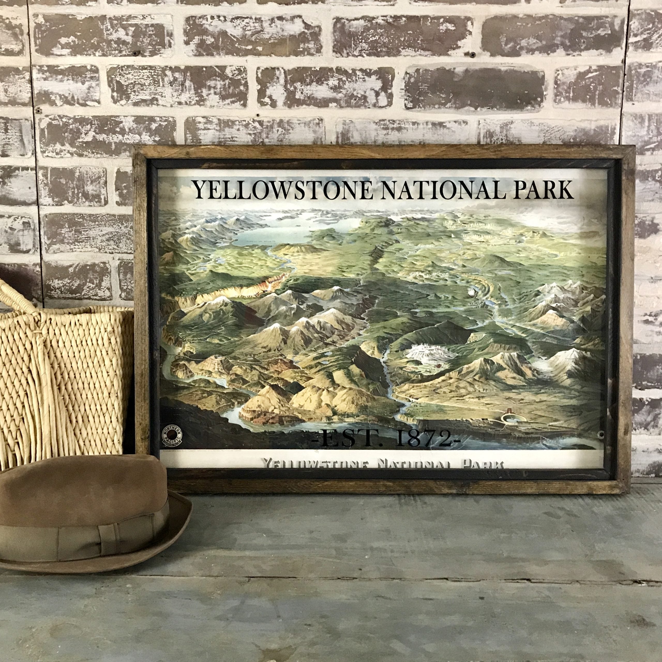 Yellowstone National Park 1872 Framed Art