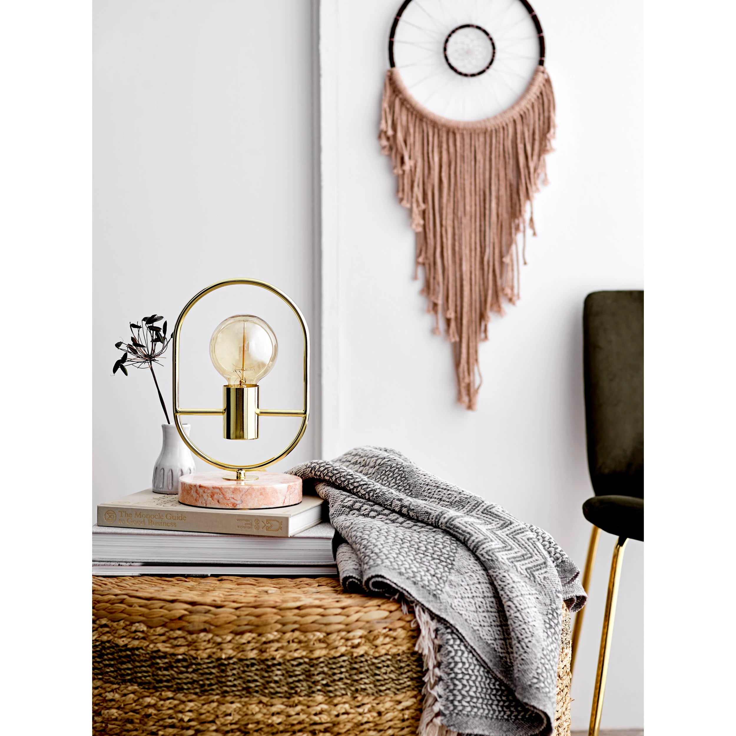 Gray Patterned Throw
