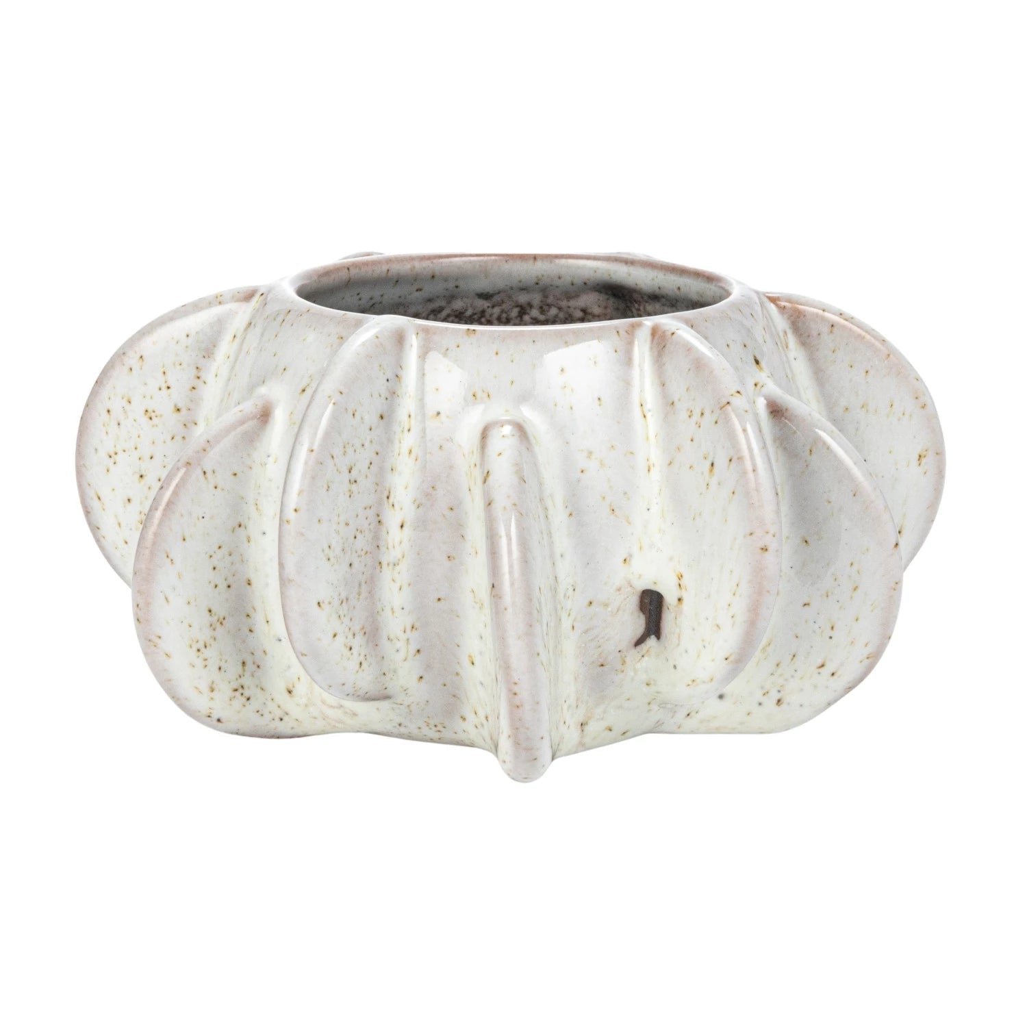 White Handmade Stoneware Planter