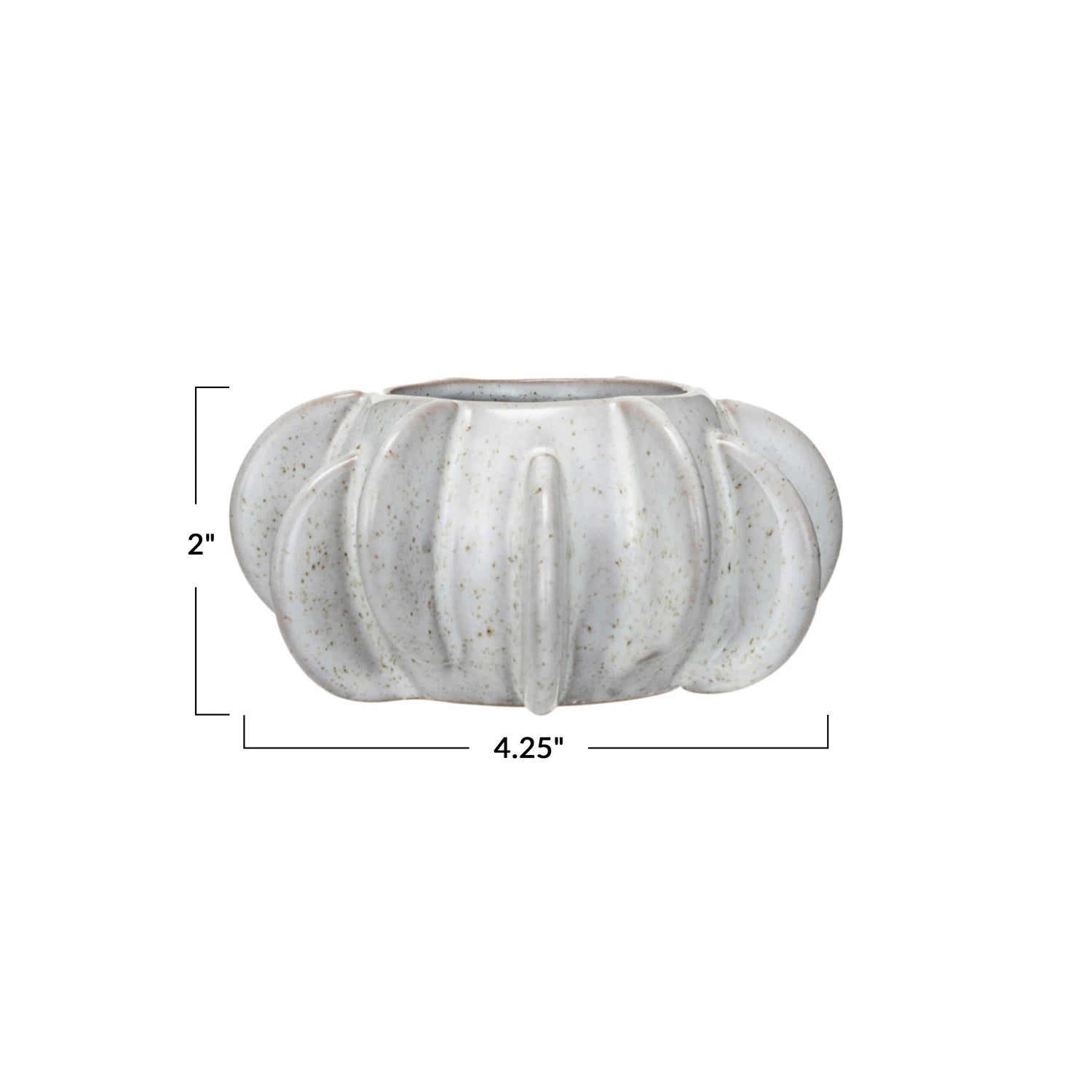 White Handmade Stoneware Planter