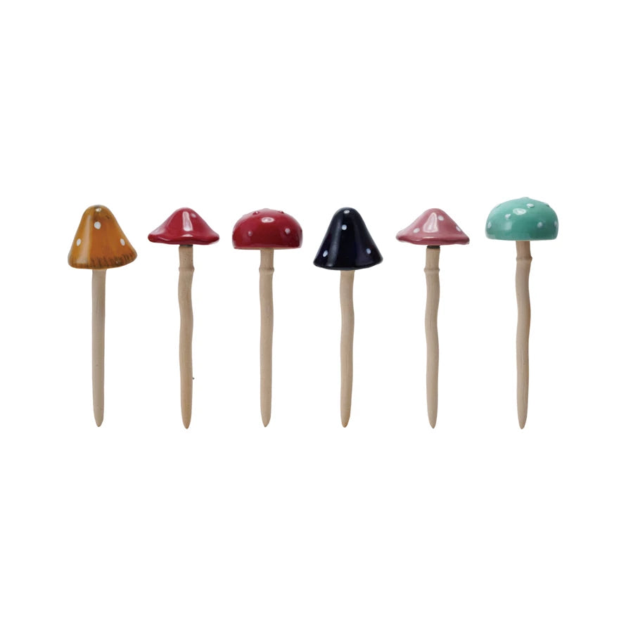 Mushroom Plant Stake