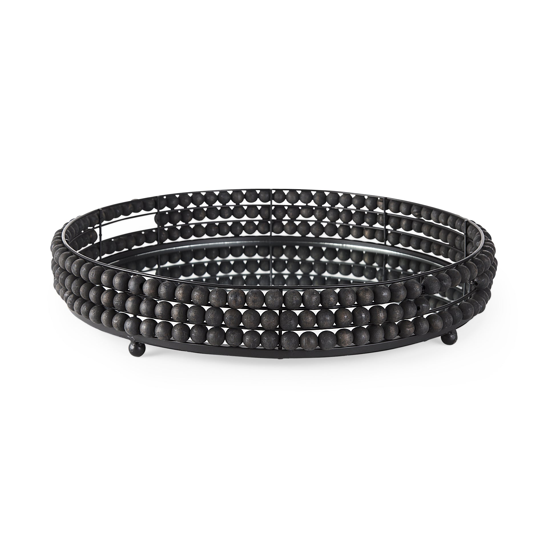 Decatur Beaded Round Tray