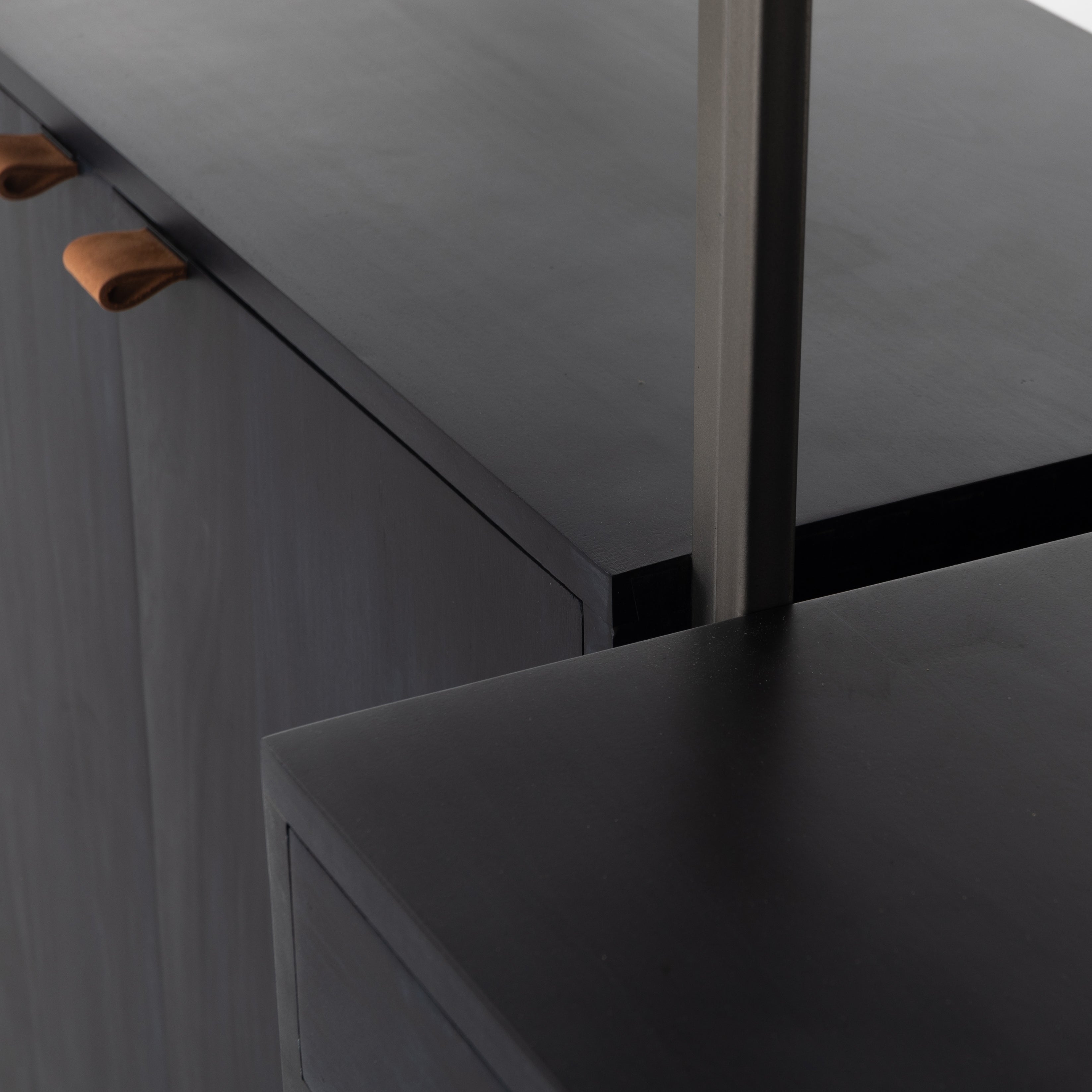 Thomas Modular Wall Desk with 2 Bookcases