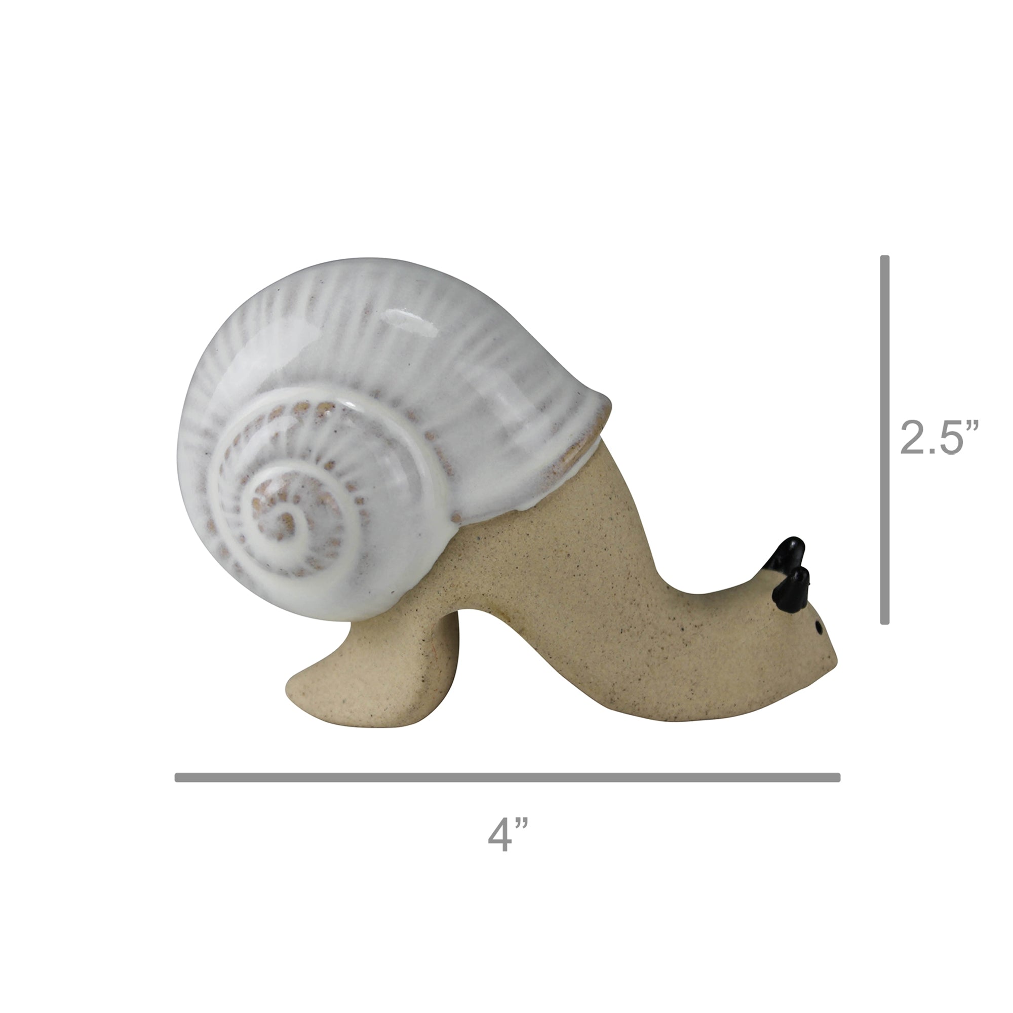 Crawling Ceramic Snail