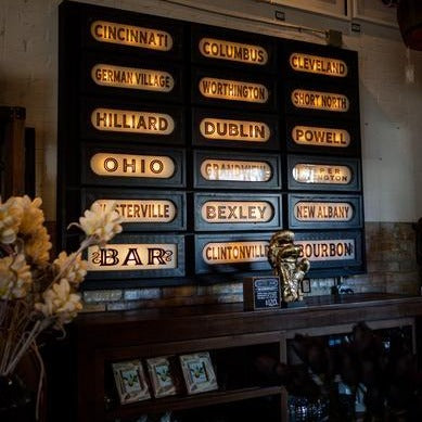 Lighted Sign - Columbus Neighborhoods