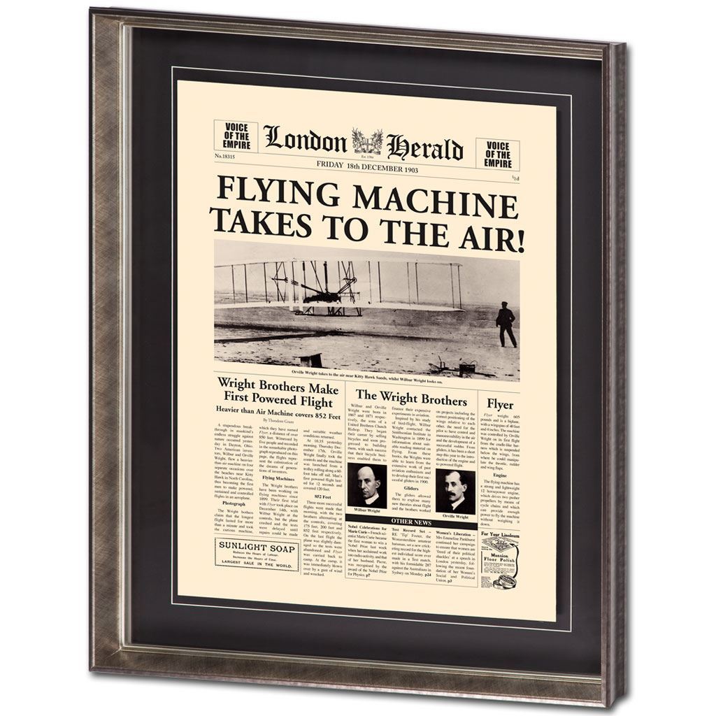 FLYING MACHINE TAKES TO THE AIR