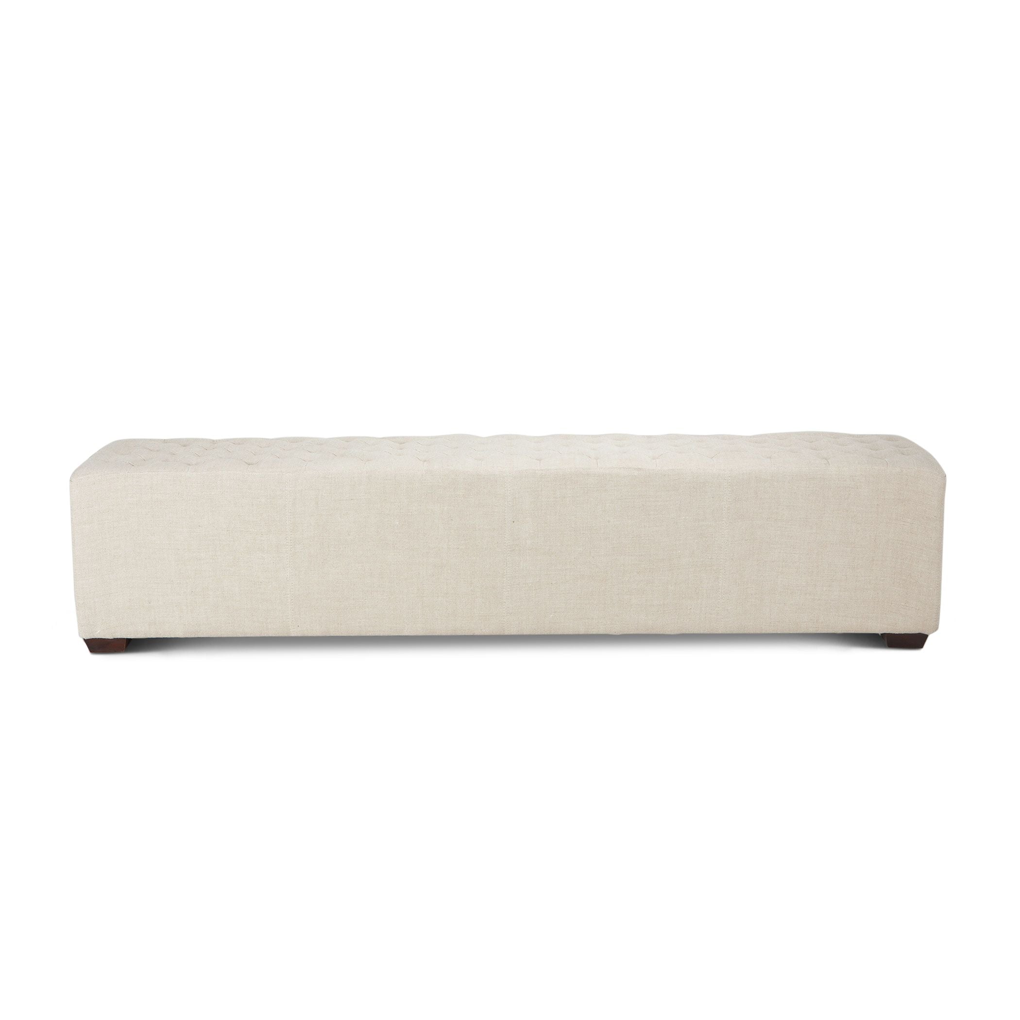 Grosvenor D'Orsay Linen Bench