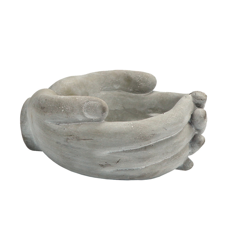 Helping Hands Concrete Planter