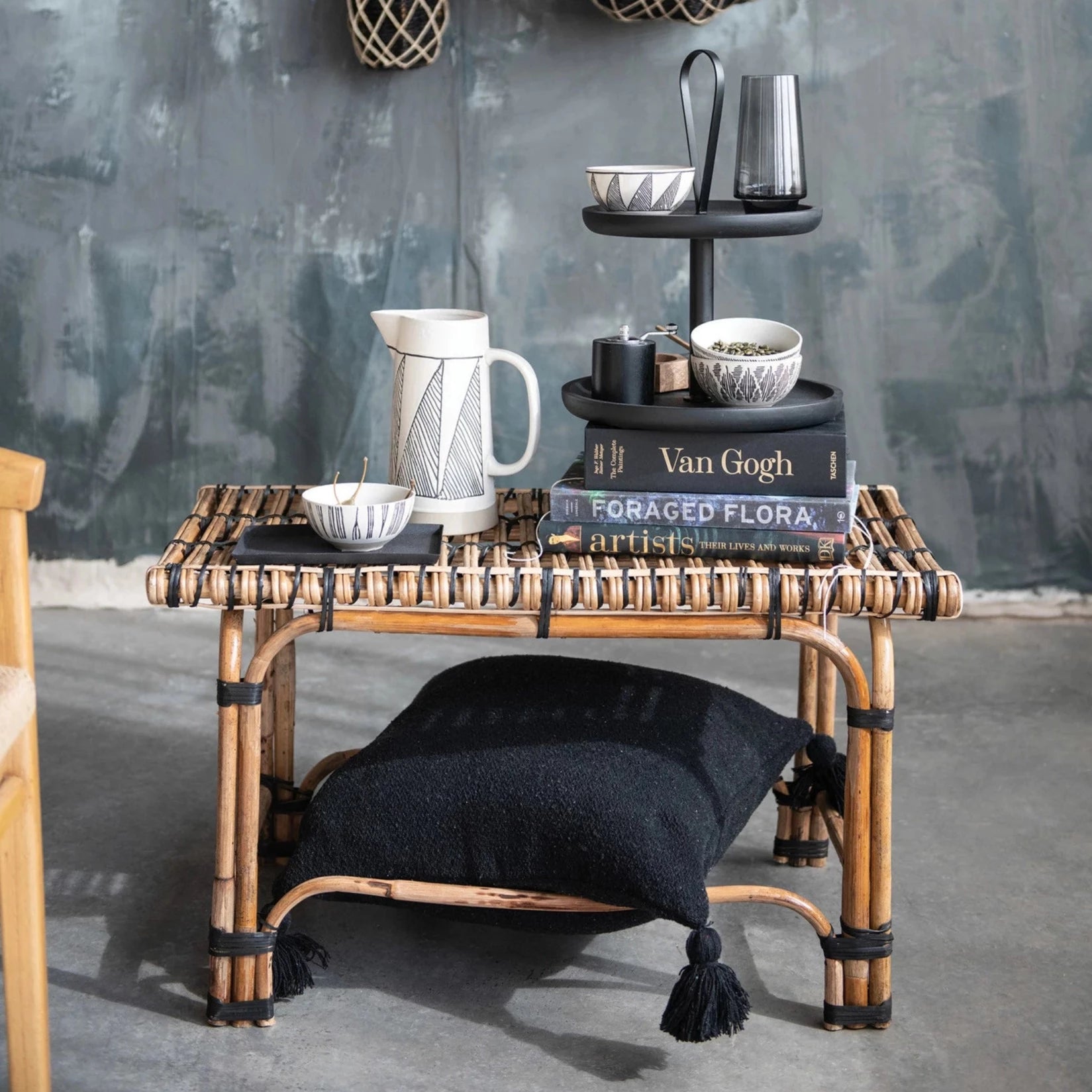 Black Recycled Cotton Pillow*