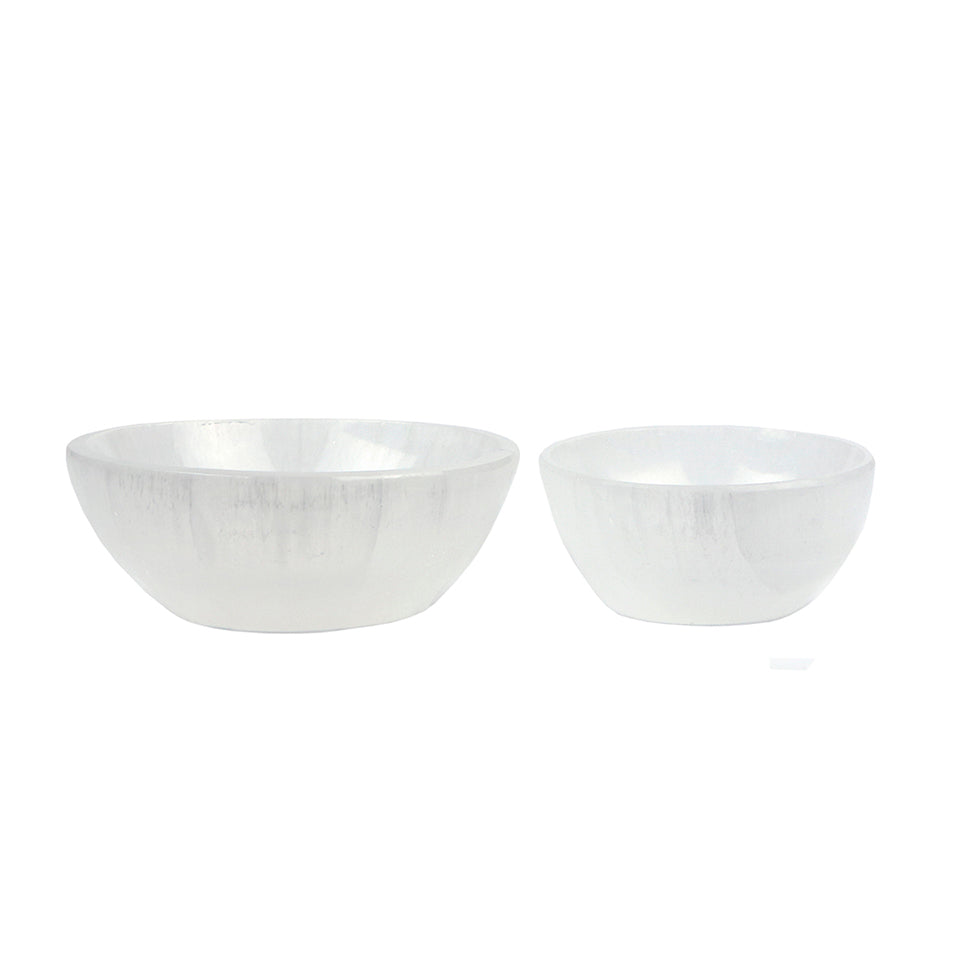 Round Selenite Bowl