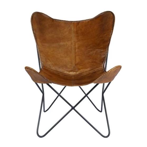 Brown Stitched Leather